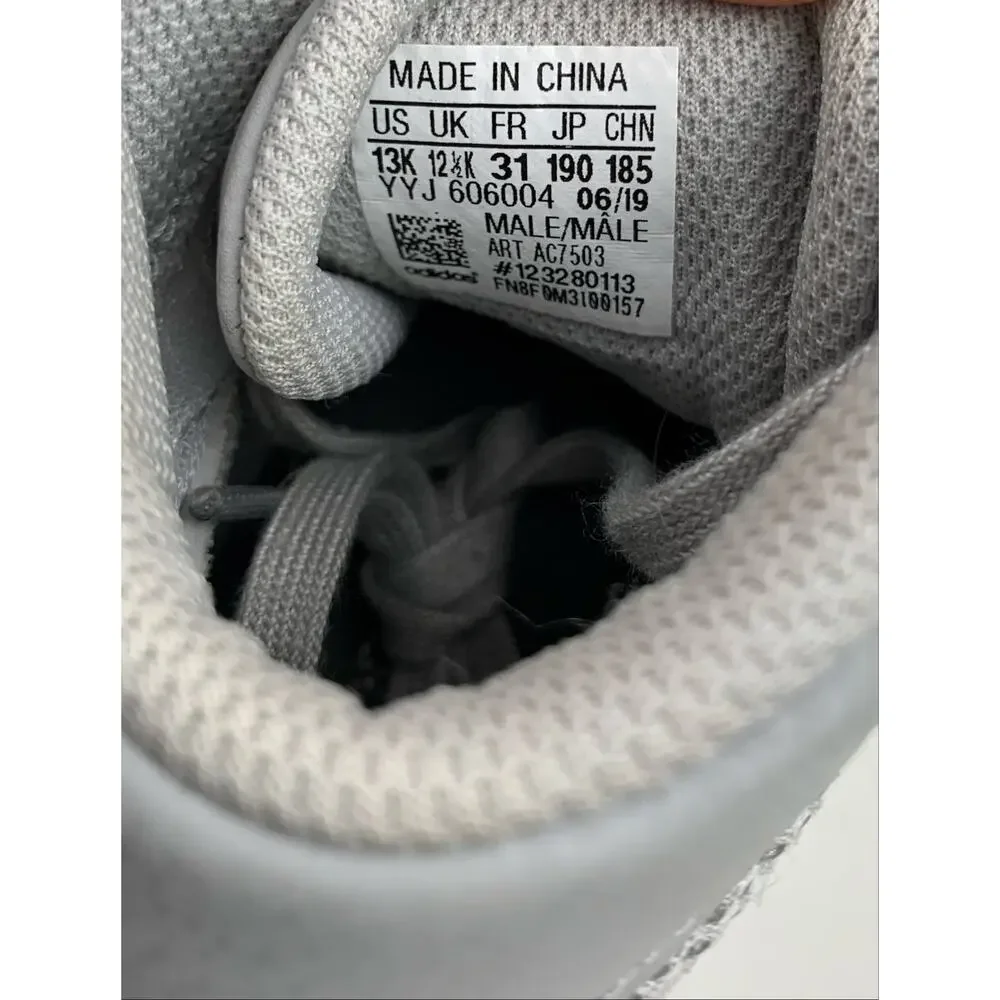 Adidas Youth HVC 2 Wrestling Shoes Grey Lace Up Strap AC7503 Boys Kids 13